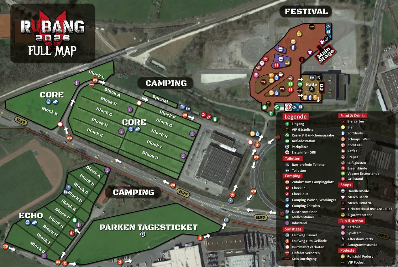 Site map RVBANG 2026 – Full Map
